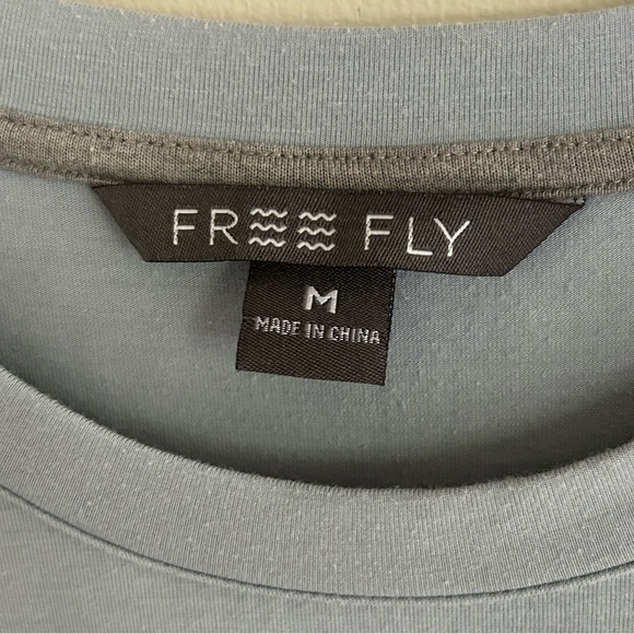 FREE FLY Bamboo Flex Pocket Dress Heather Coastal Sage UPF 50 Quick-Dry Soft | M - Picture 2 of 11